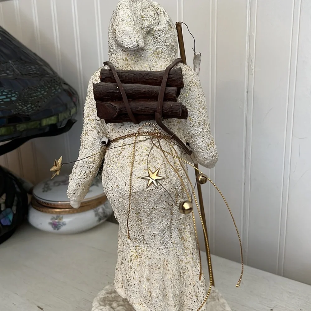 Large Belsnickle Primitive composite Santa Christmas decor 12”